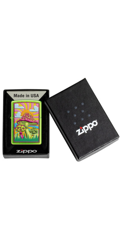 Zippo Sunset  Mushroom Design