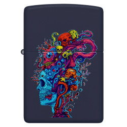 Zippo Flower Skull Design
