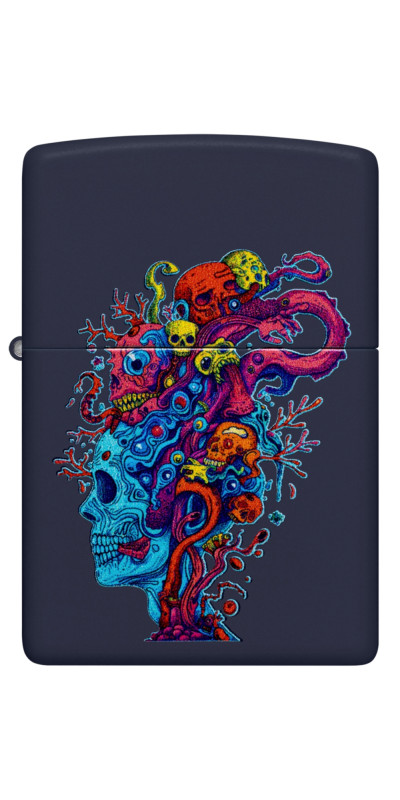Zippo Flower Skull Design