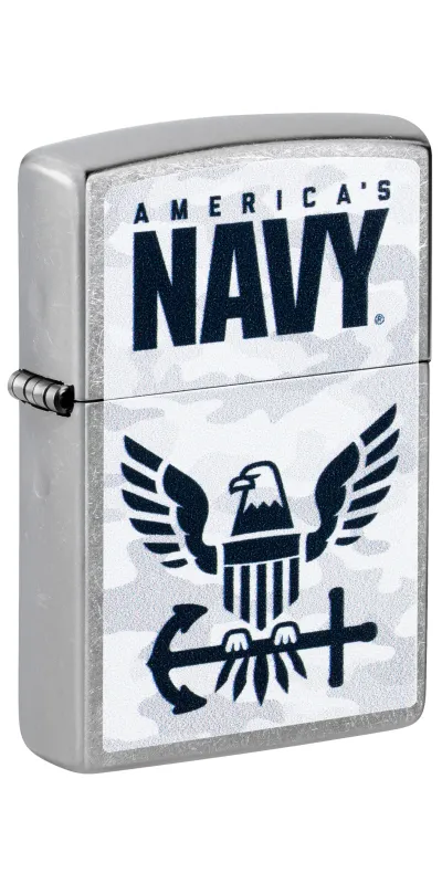 US Navy Silver Camo Zippo