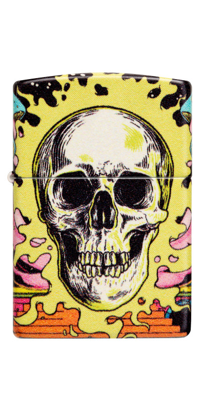 Glow In The Dark Skull Zippo Lighter