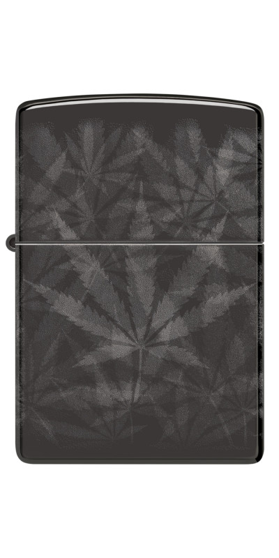 Black Leaf 360 Wrap Zippo