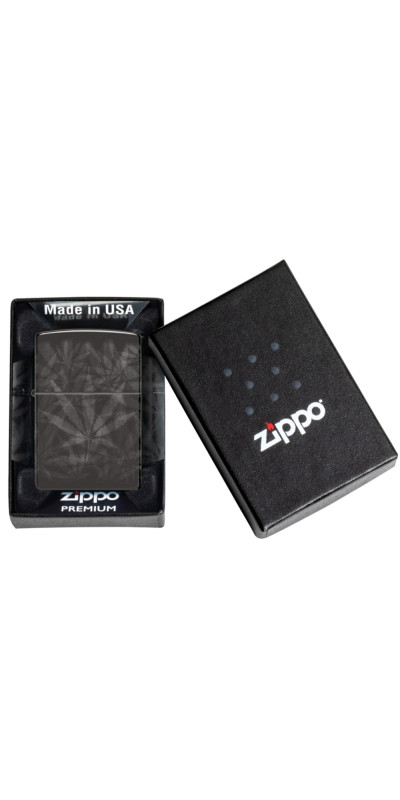 Black Leaf 360 Wrap Zippo