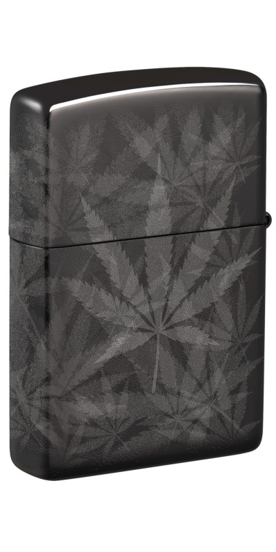 Black Leaf 360 Wrap Zippo