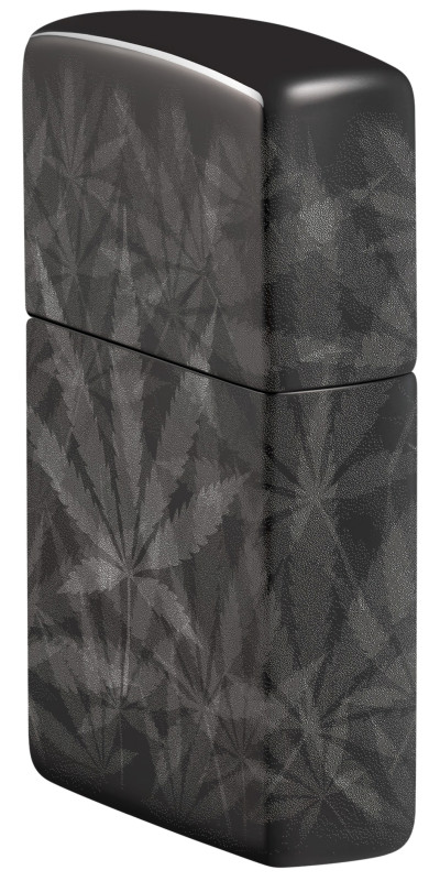 Black Leaf 360 Wrap Zippo