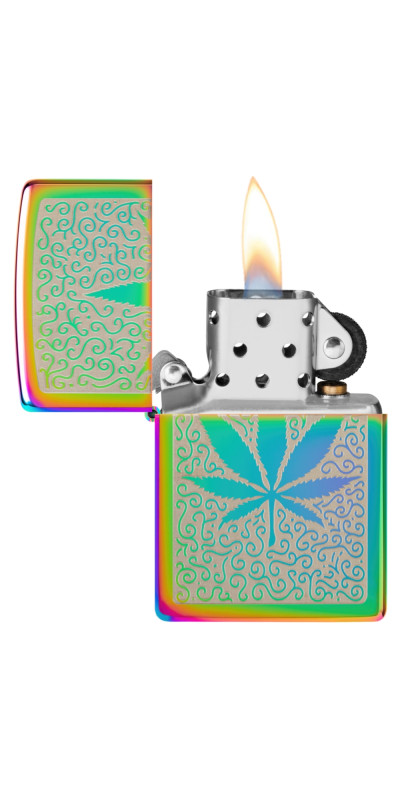Iridescent Leaf Zippo