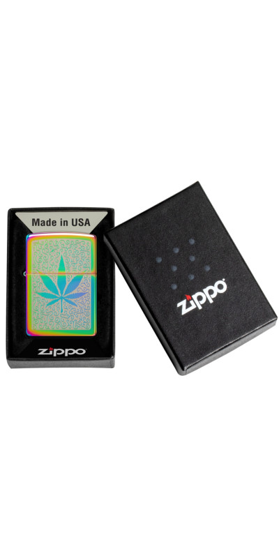 Iridescent Leaf Zippo