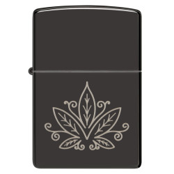 Black Lotus Leaf Zippo