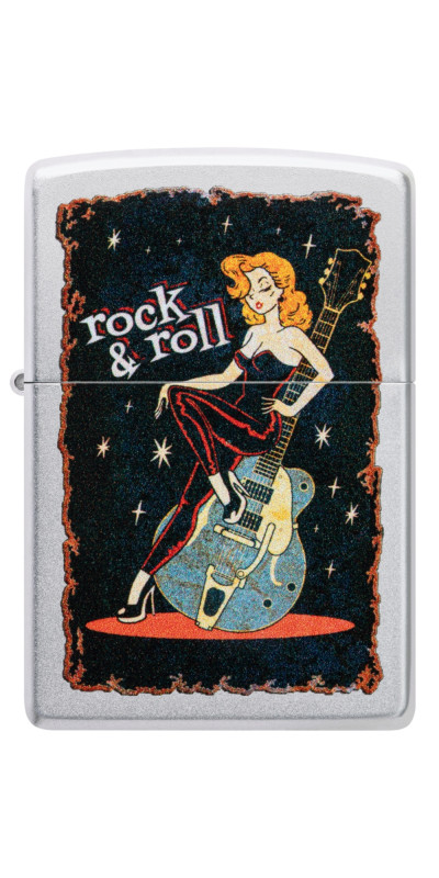 Zippo Cool Rock n Roll Chick Design