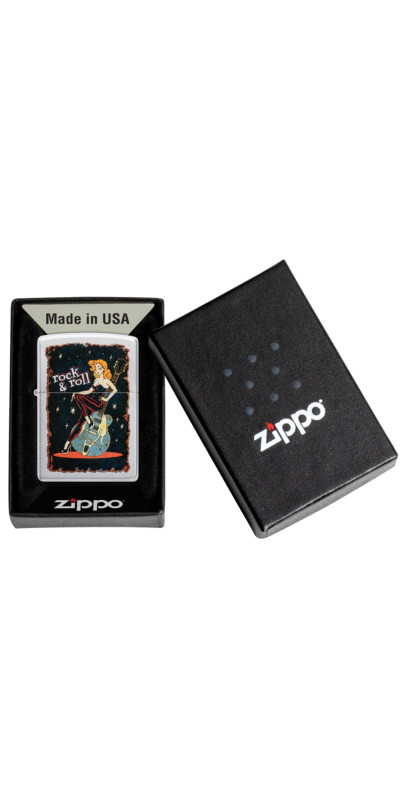Zippo Cool Rock n Roll Chick Design