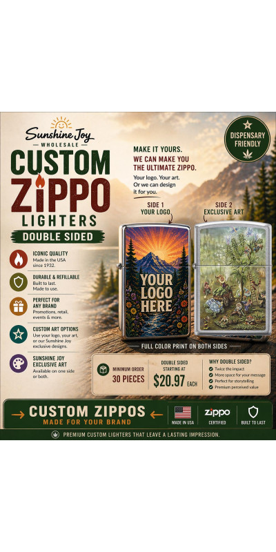 Custom Zippo Lighters Double Sided