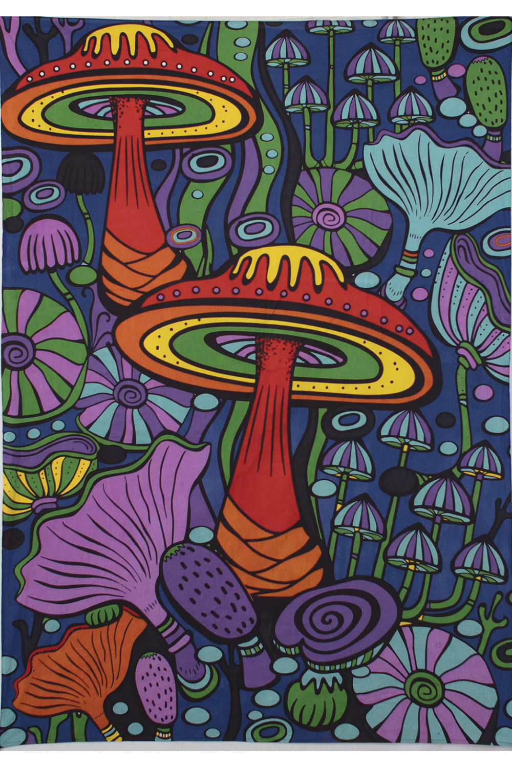 3D Mushroom Garden Tapestry 60x90 
