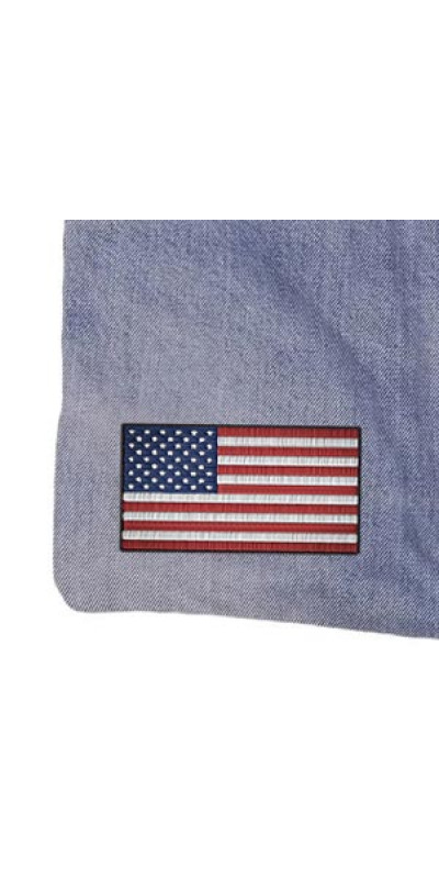 Denim Jean Shoulder Handbags Butt Bags Made from Upcycled Jean Pants - American Flag