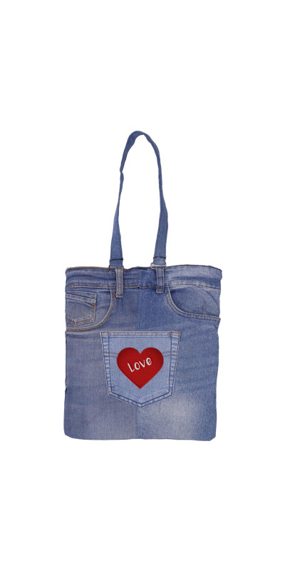 Denim Butt Bag Tote No Fly