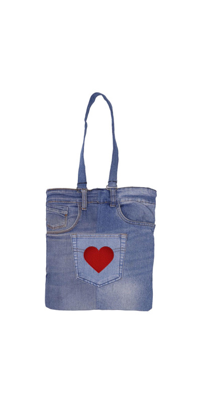 Denim Butt Bag Tote No Fly