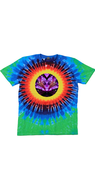 Purple Petals Mandala Tie Dyed T-Shirt