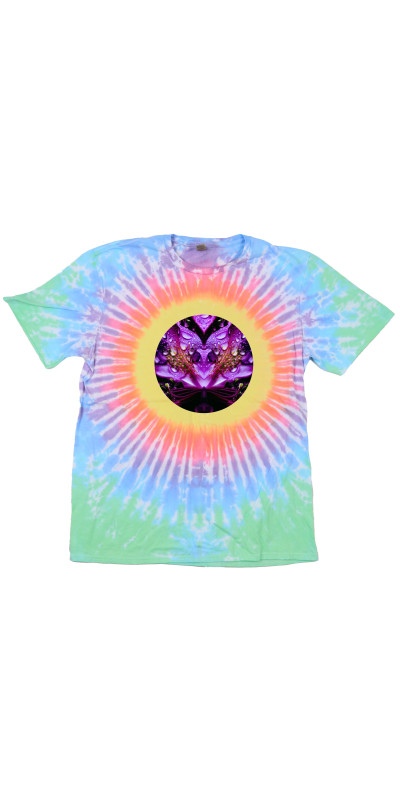 Purple Petals Mandala Tie Dyed T-Shirt