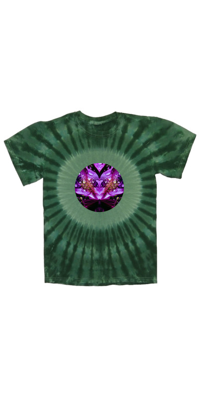 Purple Petals Mandala Tie Dyed T-Shirt