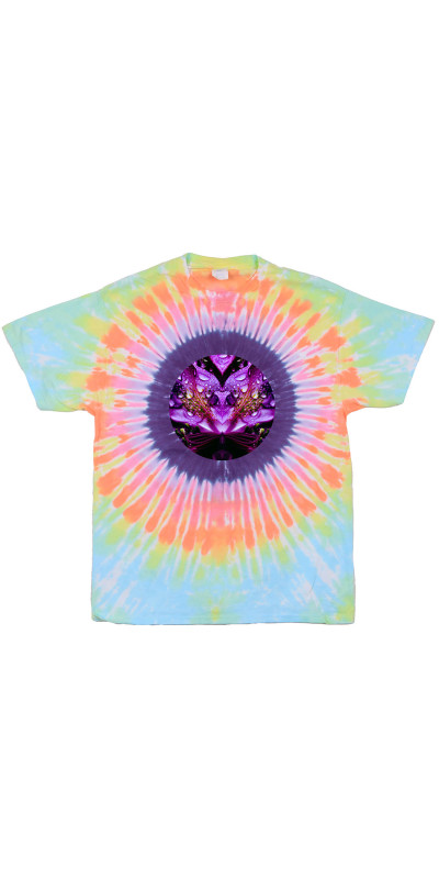 Purple Petals Mandala Tie Dyed T-Shirt