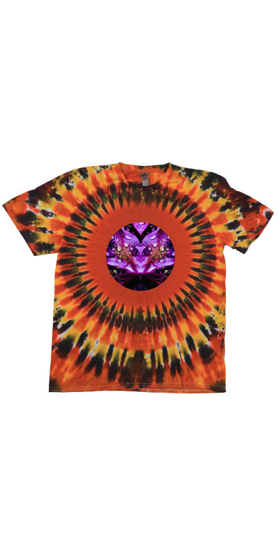 Purple Petals Mandala Tie Dyed T-Shirt
