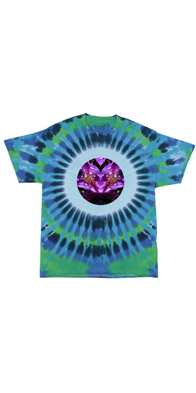 Purple Petals Mandala Tie Dyed T-Shirt