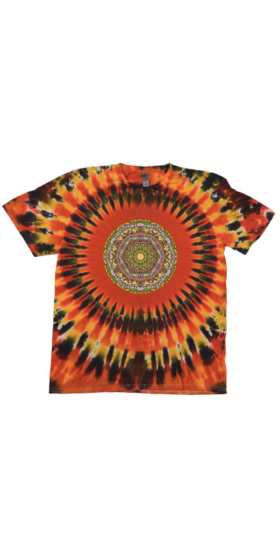 Tulips Mandala Tie Dyed T-Shirt