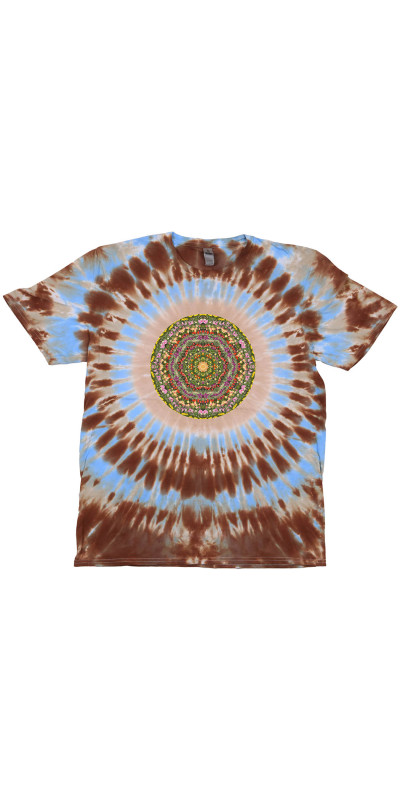 Tulips Mandala Tie Dyed T-Shirt