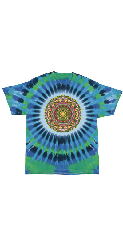 Tulips Mandala Tie Dyed T-Shirt