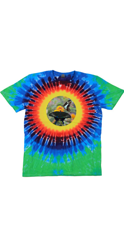 Butterflies Pastel Tie Dyed T-Shirt
