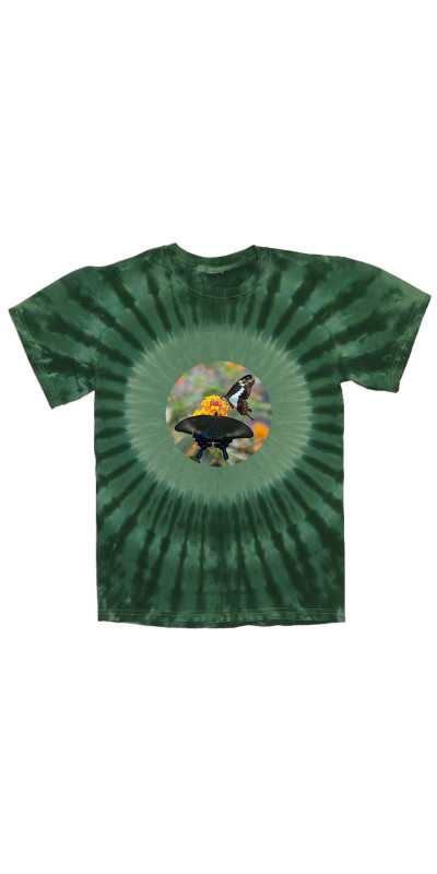 Butterflies Pastel Tie Dyed T-Shirt