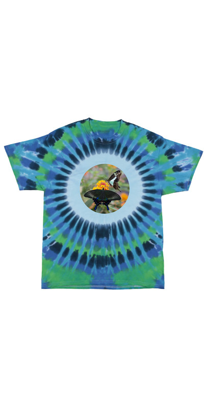 Butterflies Pastel Tie Dyed T-Shirt