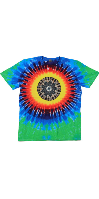 Feathers Mandala Tie Dyed T-Shirt
