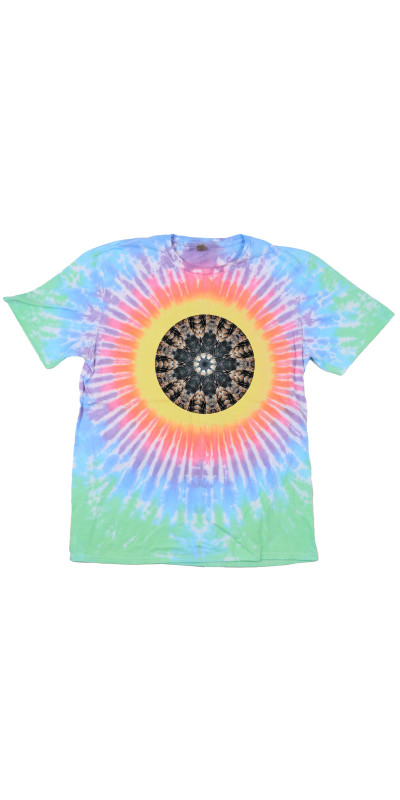 Feathers Mandala Tie Dyed T-Shirt