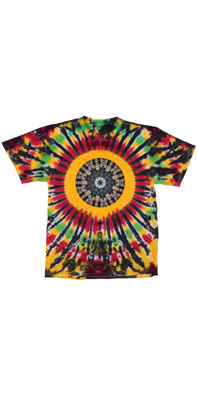 Feathers Mandala Tie Dyed T-Shirt