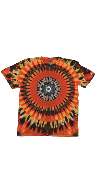 Feathers Mandala Tie Dyed T-Shirt