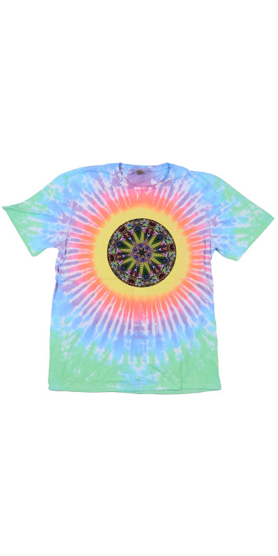 Chinese Dragon Mandala Tie Dyed T-Shirt