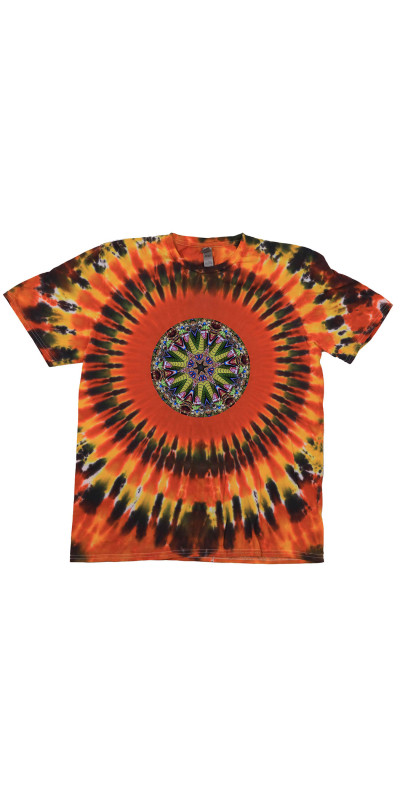 Chinese Dragon Mandala Tie Dyed T-Shirt