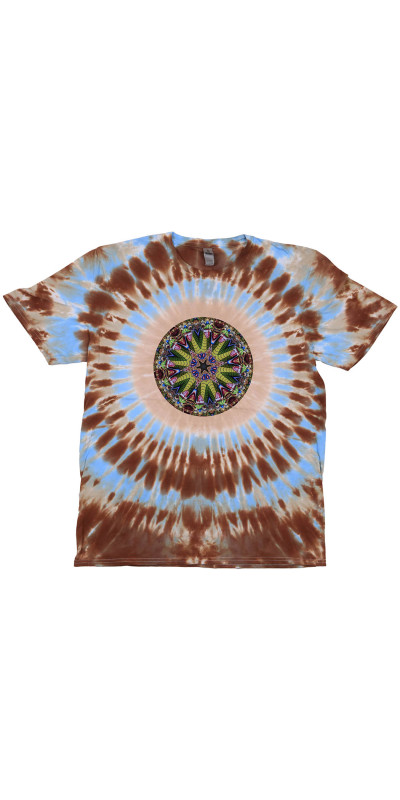 Chinese Dragon Mandala Tie Dyed T-Shirt