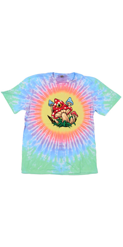 Mushroom Eye Tie Dyed T-Shirt