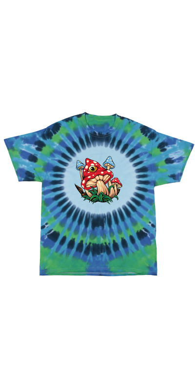 Mushroom Eye Tie Dyed T-Shirt