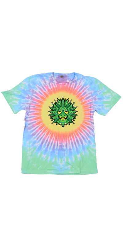 Leaf Face Tie Dyed T-Shirt
