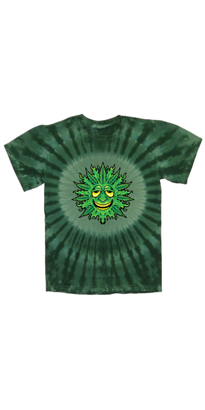 Leaf Face Tie Dyed T-Shirt