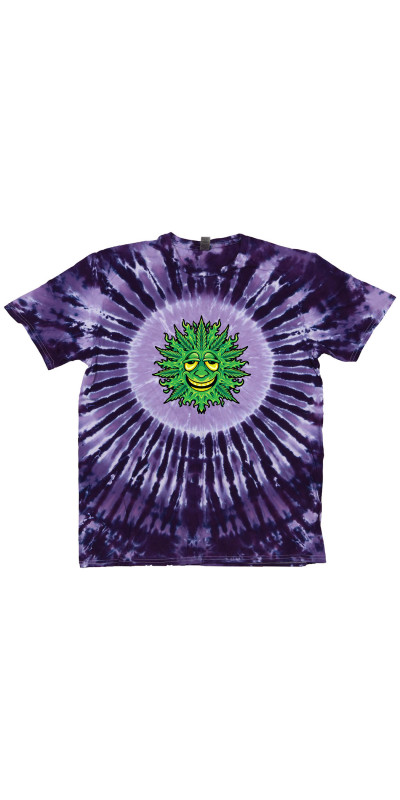Leaf Face Tie Dyed T-Shirt