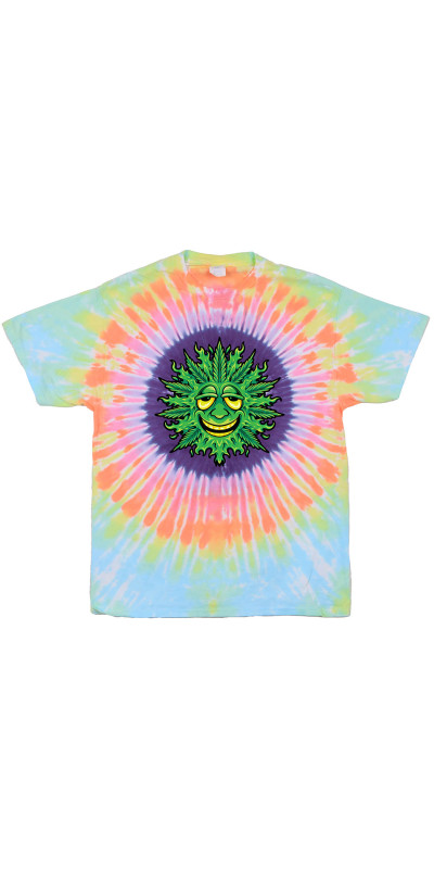 Leaf Face Tie Dyed T-Shirt