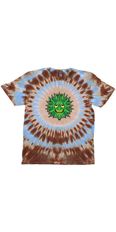 Leaf Face Tie Dyed T-Shirt
