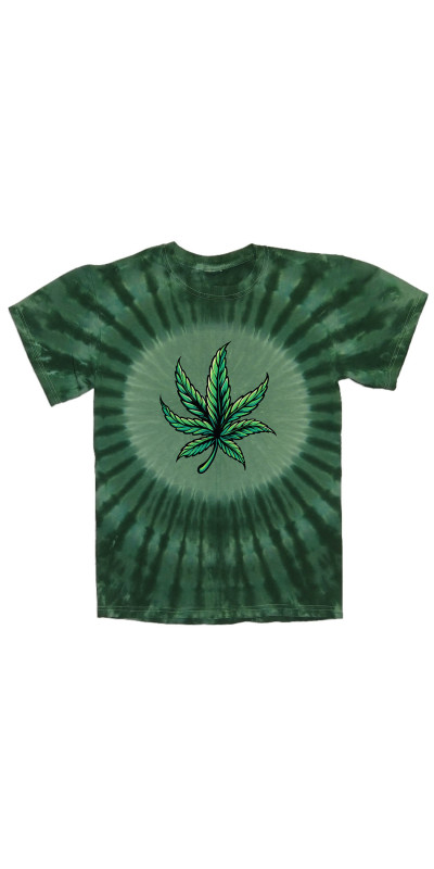 Big Leaf Tie Dyed T-Shirt