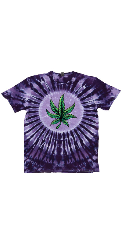 Big Leaf Tie Dyed T-Shirt