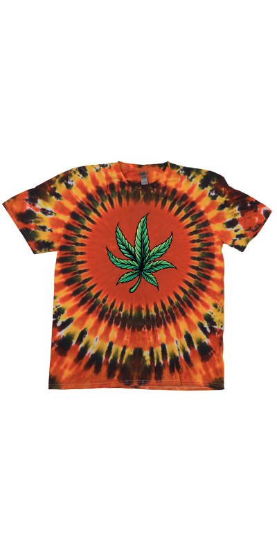 Big Leaf Tie Dyed T-Shirt