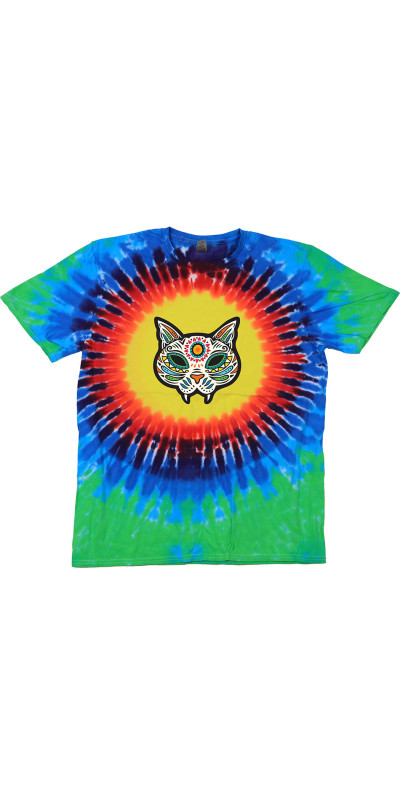 Cat Heart Sun Tie Dyed T-Shirt