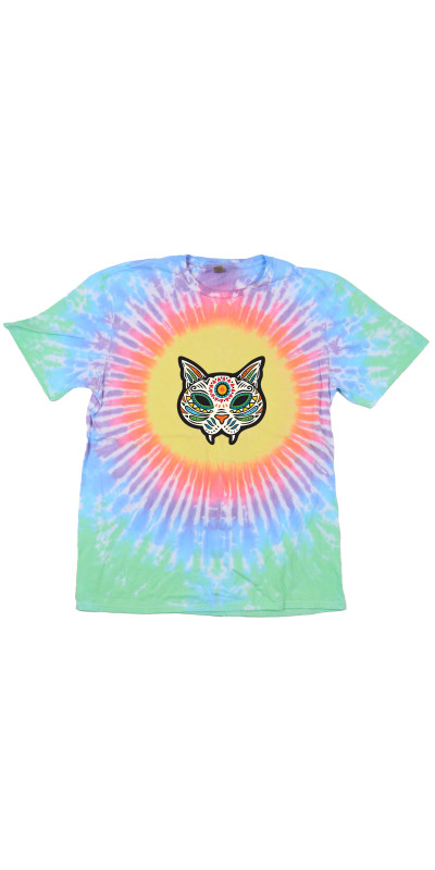 Cat Heart Sun Tie Dyed T-Shirt
